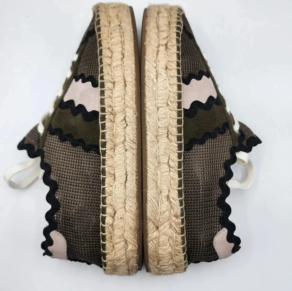 Anthropologie Bernardo Vale Espadrille Sneakers Size 7.5B Travel Spring Vacation